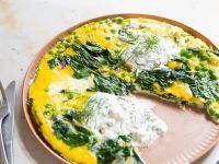 Frittata mit Erbsen und Dill Rezept