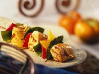 Fruchtiger Hähnchen-Paprikaspieß Fruchtiger Hähnchen-Paprikaspieß