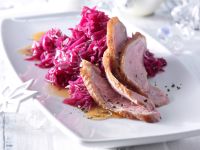 Gänsebrust mit Ingwer-Rotkohl Rezept