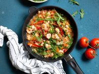 Mediterrane Garnelenpfanne