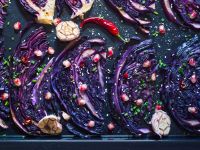 Gebackene Rotkohlsteaks Rezept