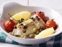 Gebackener Kabeljau mit Kapern Rezept