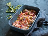 Gebackener Lauch im Flammkuchen-Stil Rezept