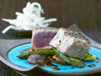 Gebratener Thunfisch mit Teriyaki-Gemüse Rezept