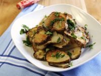 Gebratener Topinambur mit Knoblauch und Petersilie Rezept