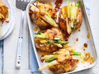 Gefüllte Ofenkartoffeln vegetarisch Rezept