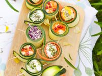 Gefüllte Zucchiniröllchen Rezept