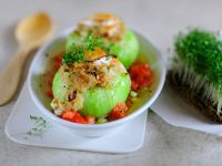 Gefüllter Kohlrabi mit Amaranth und Ziegenkäse Rezept