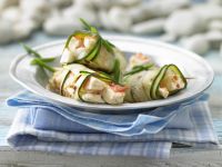 Gegrillte Zucchini-Röllchen mit Schafskäse Rezept