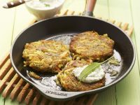 Gemüsefrikadellen mit Bärlauch-Dip Rezept