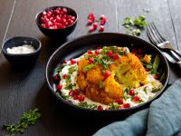 Gerösteter Blumenkohl auf Hüttenkäse-Creme Rezept