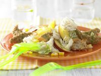 Glasnudelsalat mit Putenfilet Rezept