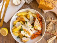 Hähnchen mit Zitrone und Kartoffeln