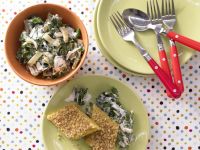 Grießschnitten mit Rahm-Mangold Rezept