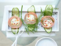 Gurken-Lachs-Rouladen Rezept