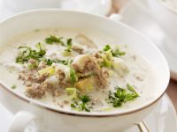 Hackfleisch-Lauch-Suppe Rezept