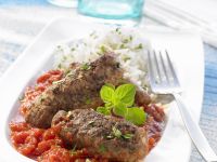 Hackfleischklößchen mit Tomatensoße auf griechische Art Rezept