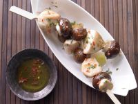 Hähnchen-Champignon-Spieße Rezept