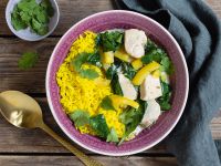 Hähnchen-Curry mit Kurkuma-Reis Rezept