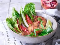 Hähnchen-Saté mit buntem Salat Rezept