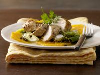 Hähnchenbrust auf Orangenscheiben Rezept