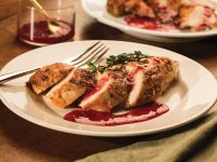 Hähnchenbrust-Supreme mit Himbeersauce Rezept