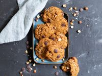 Haselnuss-Schoko-Cookies mit Sauerteig Rezept