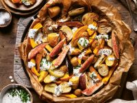 Herbstgemüse mit Ziegenfrischkäse und Feigen Rezept