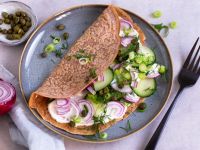 Herzhafte Pfannkuchen mit Sauerteig Rezept