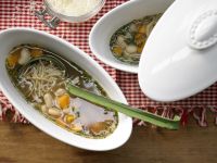 Italienischer Nudel-Bohnen-Eintopf Rezept