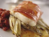 Kabeljaufilet mit Champignons und Apfelweinsoße