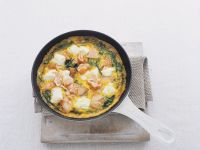Spinat-Käse-Omelett mit Lachs Rezept