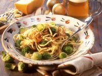 Käsespätzle mit Rosenkohl Rezept