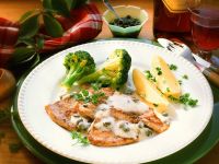 Kalbsschnitzel mit Gemüse Rezept