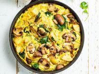 Kartoffel-Frittata mit Pilzen Rezept