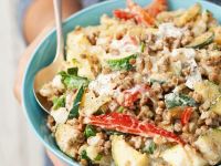 Kartoffel-Linsen-Salat mit Zucchini Rezept