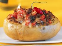 Kartoffel mit scharfer Hackfleischfüllung Rezept