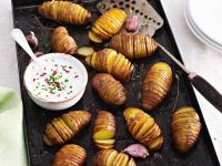 Kartoffelfächer mit Radieschen-Frischkäse Rezept