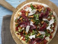 Kartoffelpizza mit Pfifferlingen Rezept