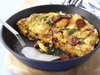 Kartoffeltortilla mit Paprikawurst Rezept