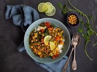 Kichererbsen-Spinat-Curry Rezept