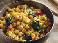 Kichererbsen-Spinat-Topf Rezept