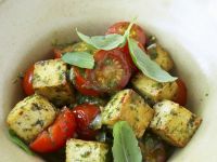 Kräuter-Tofu mit Tomaten Rezept