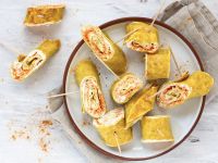 Kurkuma-Crêpe-Röllchen Rezept