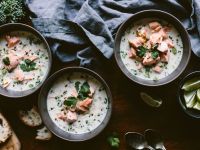 Lachs-Kokos-Suppe Rezept