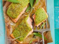 Lachs mit Bärlauchkruste Rezept