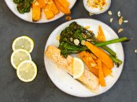 Lachs mit Süßkartoffeln Rezept