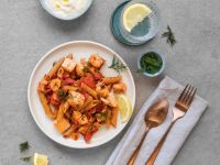 Lachs-Tomaten-Pasta Rezept