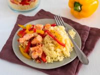 Lachsfilet mit Paprika Rezept