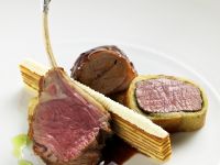 Lammfleisch mit Baumkuchen Lammfleisch mit Baumkuchen